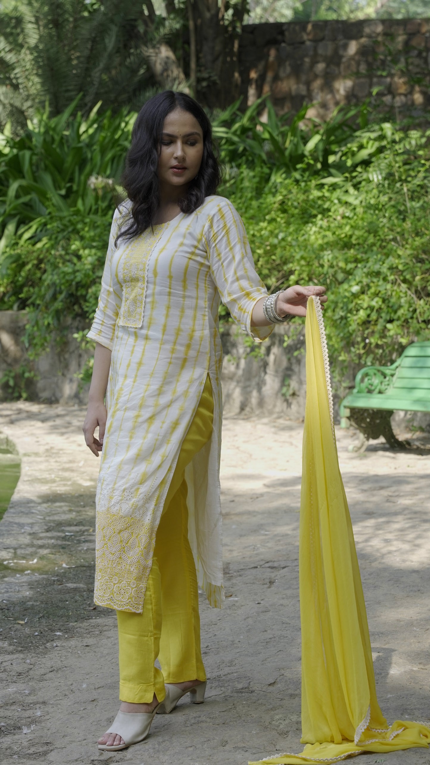 Sunkissed Yellow Cotton Suit